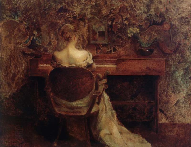 Thomas Wilmer Dewing The Spinet